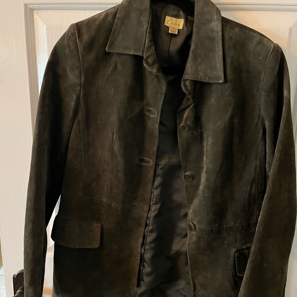 Women’s leather Jacket Caslon size small brown